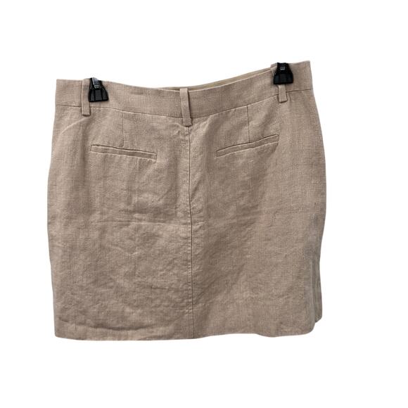 J. CREW 100% Linen Oatmeal Skirt // 6 - Picture 5 of 6